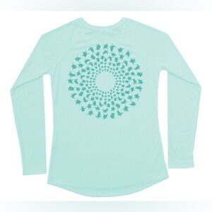 Shark Zen | NWOT Sea Turtle Mandala Performance Shirt, Size XL